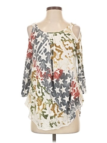 T Party 3/4 Sleeve Blouse (view 1)