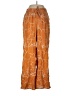 Express 100% Polyester Print Orange Casual Pants Size L - photo 1