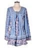 Red Camel 100% Polyester Paisley Blue Romper Size M - photo 1