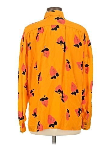 Escada by Margaretha Ley Long Sleeve Silk Top (view 2)