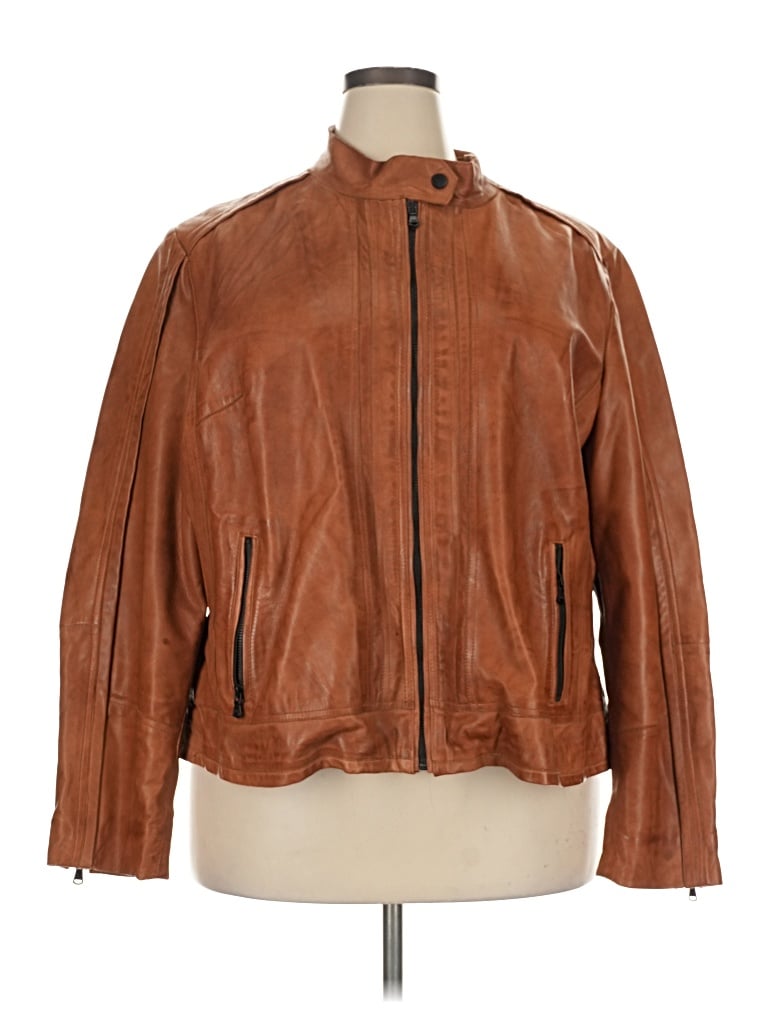 Pre-owned Wilsons Leather Jacket In Brown