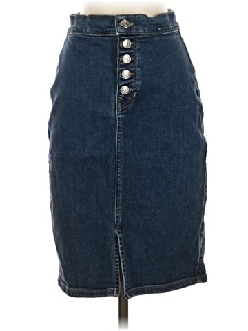 Express Denim Skirt (view 1)