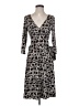 AB Studio Print Black Casual Dress Size S - photo 1