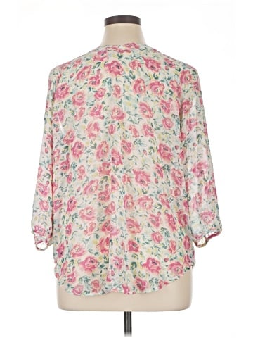 LC Lauren Conrad 3/4 Sleeve Blouse (view 2)
