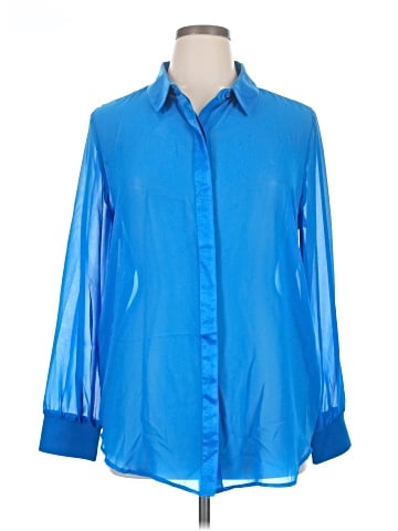 DKNY Long Sleeve Blouse (view 1)