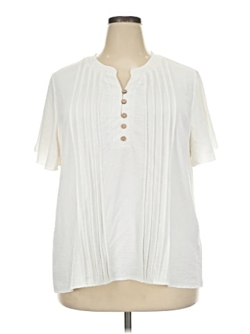 Coco + Carmen Short Sleeve Henley (view 1)