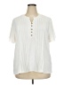 Coco + Carmen Ivory Short Sleeve Henley Size XXL - photo 1