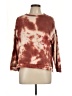 Pink Rose Tie-dye Brown Sweatshirt Size L - photo 1