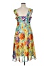 Robbie Bee 100% Polyester Print Yellow Cocktail Dress Size 14 - photo 2