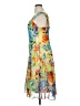 Robbie Bee 100% Polyester Print Yellow Cocktail Dress Size 14 - photo 5