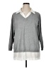 Adrianna Papell Gray Pullover Sweater Size 1X - photo 1