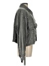 Vocal 100% Polyester Tweed Gray Long Sleeve Blouse Size L - photo 4