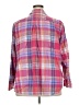 Chaps Plaid Pink Long Sleeve Button-Down Shirt Size 3X - photo 2