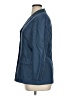 Kasper A.S.L. 100% Viscose Rayon Blue Blazer Size 14 Petite - photo 5