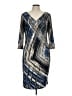 Anne Klein Graphic Blue Cocktail Dress Size 12 - photo 1