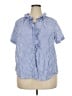 Chico's Blue Short Sleeve Blouse Size XXL (4) - photo 1
