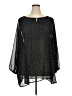 BLOOMCHIC 100% Polyester Stars Black 3/4 Sleeve Blouse Size 28 - photo 1