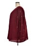 BLOOMCHIC 100% Polyester Burgundy Long Sleeve Blouse Size 28 - photo 5