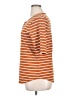 Lands' End 100% Cotton Stripes Orange Short Sleeve Henley Size XL - photo 5