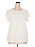 Chico's Ivory Short Sleeve Top Size XXL (4) - photo 1