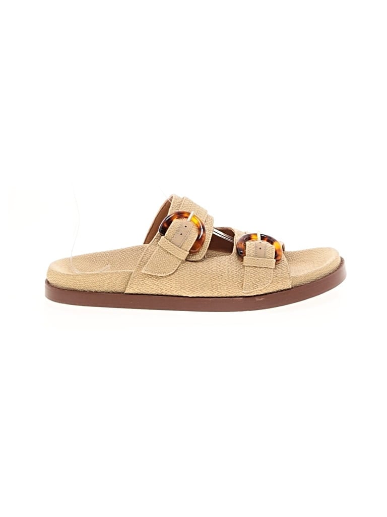 Pre-owned Assorted Brands Sandals In Tan