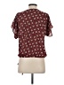 Weston 100% Polyester Burgundy Short Sleeve Blouse Size S - photo 2