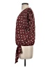 Weston 100% Polyester Burgundy Short Sleeve Blouse Size S - photo 5