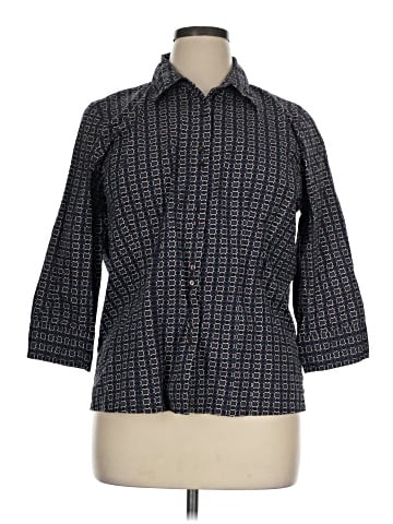 Faded Glory 3/4 Sleeve Button-Down Shirt (view 1)