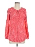 Boden 100% Viscose Red Long Sleeve Blouse Size 8 - photo 1