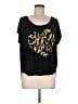 Guess Animal Print Black Short Sleeve T-Shirt Size M - photo 1