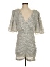 NBD 100% Polyester Silver Cocktail Dress Size S - photo 1