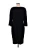 Chico's Solid Black Casual Dress Size M - photo 2