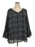Apt. 9 100% Polyester Black 3/4 Sleeve Blouse Size 3X - photo 1