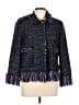 For The Republic Tweed Blue Jacket Size 12 - photo 1
