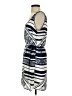 Chic 100% Polyester Graphic Blue Casual Dress Size S - photo 5