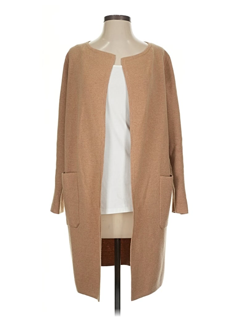 Pre-owned J.crew 365 Cardigan Sweater In Tan