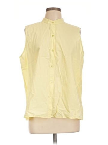 Eileen Fisher Sleeveless Button-Down Shirt (view 1)