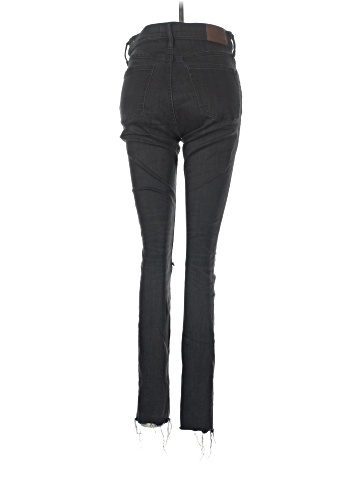 Madewell Tall 9" Mid-Rise Skinny Jeans in Black Sea (view 2)