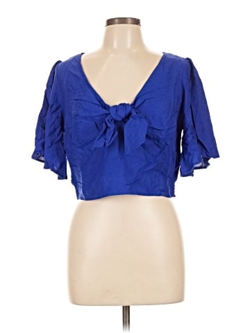City Chic Short Sleeve Blouse (view 1)