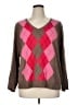 IZOD 100% Cotton Argyle Brown Pullover Sweater Size 1X - photo 1
