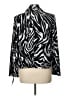 Notations Animal Print Black Blazer Size L - photo 2