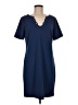 Roz & Ali Solid Blue Casual Dress Size 8 - photo 1