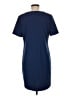 Roz & Ali Solid Blue Casual Dress Size 8 - photo 2