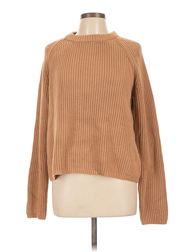 Pre-owned Quince Turtleneck Sweater In Tan