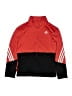 Adidas 100% Polyester Red Track Jacket Size 14 - 16 - photo 1