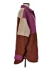 Entro Color Block Purple Coat Size M - photo 4