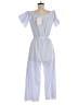 Charles Henry Stripes Blue Jumpsuit Size M - photo 2