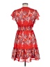 Taylor 100% Polyester Paisley Red Casual Dress Size 6 - photo 2