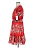 Taylor 100% Polyester Paisley Red Casual Dress Size 6 - photo 5