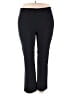 Nina Mclemore 100% Polyester Solid Black Active Pants Size 18 - photo 1